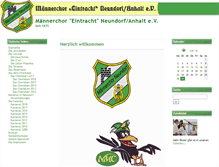 Tablet Screenshot of maennerchor-neundorf.de